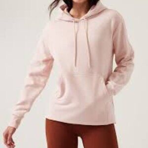 Athleta NWT Women’s Pink Retroplush Hoodie Size Medium